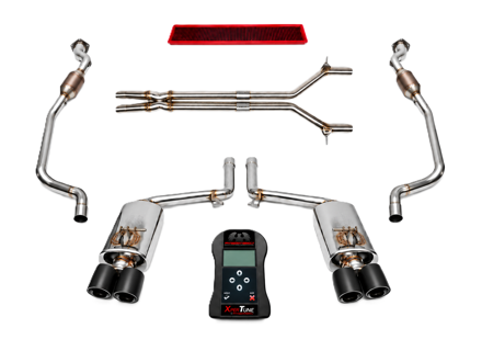 Fabspeed Exhaust Performance Package, Satin Black WITH ECU Upgrade. Porsche 970 Panamera GTS (2010-2016) - 97011191302, 97011191303, 97011191304, 97011191305, 97011191103, 97011191104, 97011191105, 97011191203, 97011191204, 97011191205 - FS.POR.970GTS.XP, FB582/20, FS.POR.970S.ET, FS.POR.970GTS.MAXB